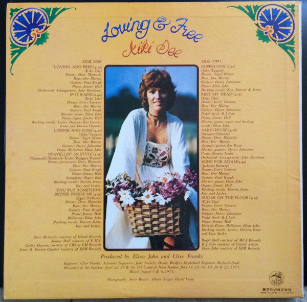 Kiki Dee - Loving And Free (Vinyl, LP, Album, Promo) Very Good Plus (VG+) / Very Good Plus (VG+)