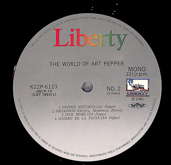 Art Pepper - The World Of Art Pepper (Vinyl, LP, Compilation)