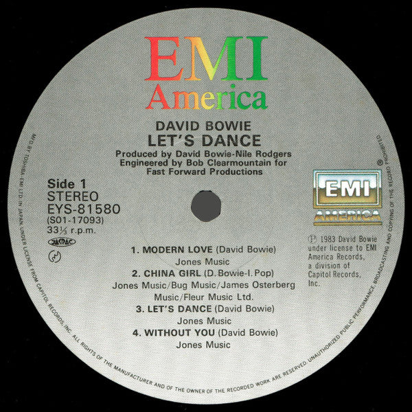 David Bowie - Let's Dance = レッツ・ダンス (Vinyl, LP, Album, Stereo)