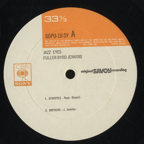 John Jenkins (2) - Jazz Eyes (Vinyl, LP, Album, Limited Edition, Reissue, Mono) Near Mint (NM or M-) / Near Mint (NM or M-)