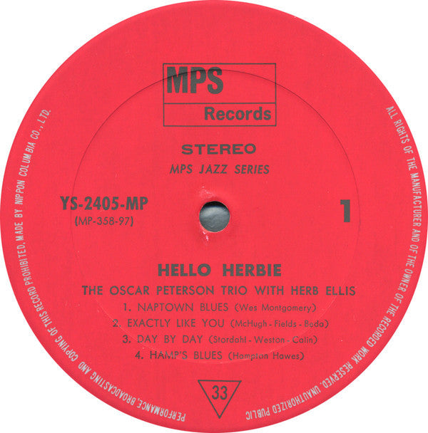 The Oscar Peterson Trio - Hello Herbie (Vinyl, LP, Album)