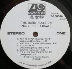 Back Street Crawler - The Band Plays On (Vinyl, Album, LP, Promo) Very Good (VG) / Very Good (VG)