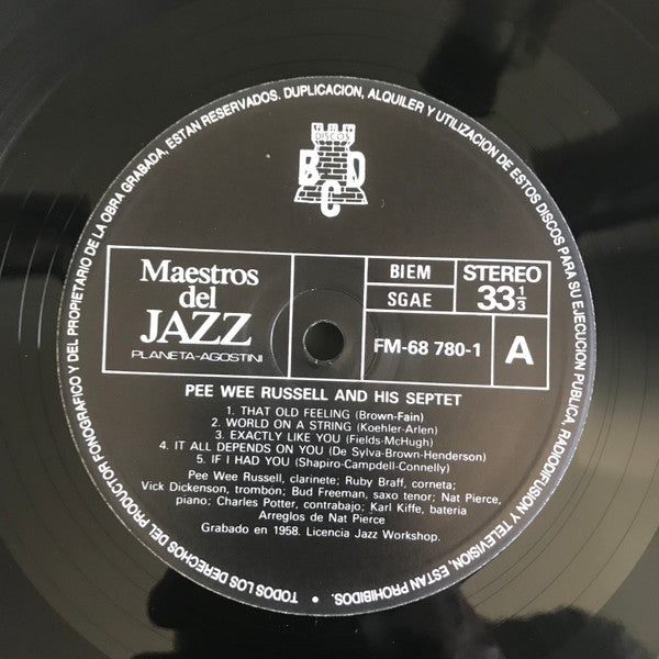 Pee Wee Russell - Relaxin' (Vinyl, LP, Album) Very Good (VG) / Very Good (VG)