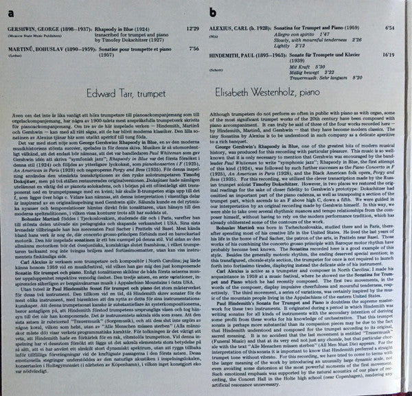 George Gershwin - Rhapsody In Blue / Sonatina / Sonatina / Sonata (For Trumpet And Piano) (Vinyl, LP, Stereo) Very Good Plus (VG+) / Very Good Plus (VG+)