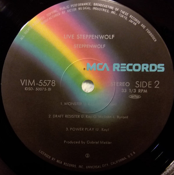 Steppenwolf - Live (2xVinyl, LP, Album, Reissue) Very Good Plus (VG+) / Good Plus (G+)