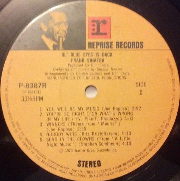 Frank Sinatra - Ol' Blue Eyes Is Back (Vinyl, LP, Album, Stereo)