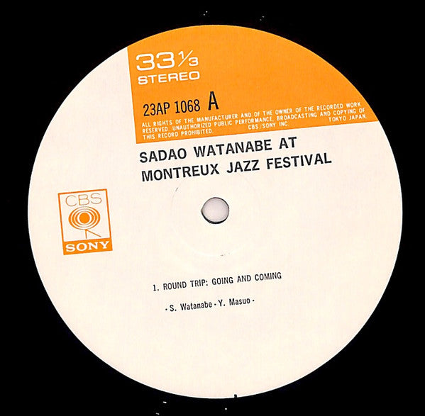 Sadao Watanabe - At Montreux Jazz Festival (Vinyl, LP, Album, Reissue) Very Good Plus (VG+) / Very Good Plus (VG+)