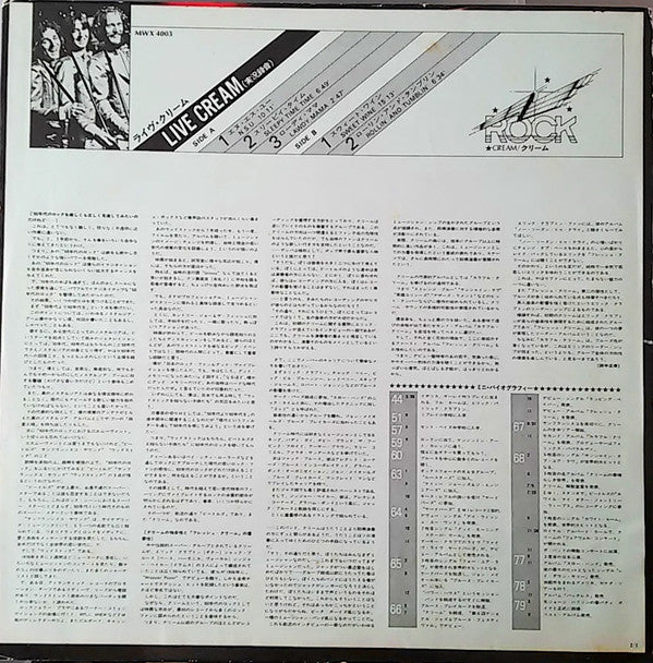 Cream (2) - Live Cream (Vinyl, LP, Album, Reissue)
