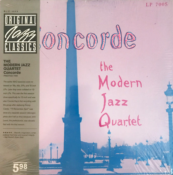 The Modern Jazz Quartet - Concorde (Vinyl, LP, Album, Reissue, Mono) Very Good (VG) / Very Good (VG)