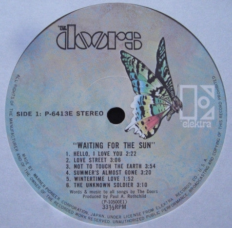 The Doors - Waiting For The Sun (Vinyl, LP, Album, Stereo, Reissue) Very Good Plus (VG+) / Very Good (VG)