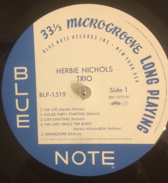 Herbie Nichols Trio - Herbie Nichols Trio (Vinyl, LP, Album, Reissue, Mono) Near Mint (NM or M-) / Near Mint (NM or M-)