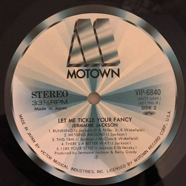 Jermaine Jackson - Let Me Tickle Your Fancy (Vinyl, LP, Album) Very Good (VG) / Good (G)