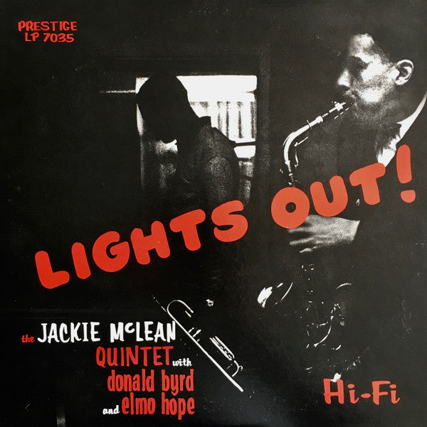 Jackie McLean Quintet - Lights Out! (Vinyl, LP, Album, Reissue, Mono) Very Good (VG) / Very Good Plus (VG+)