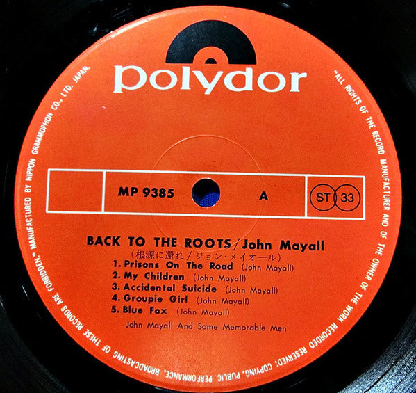 John Mayall - Back To The Roots (2xVinyl, LP, Album, Stereo) Very Good Plus (VG+) / Good Plus (G+)