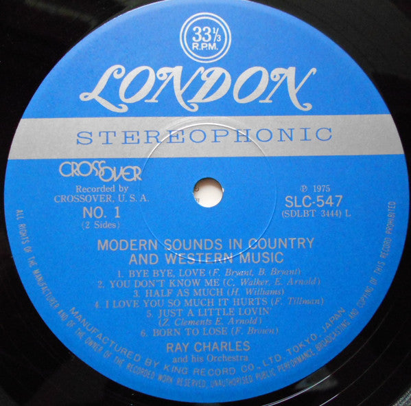 Ray Charles - Modern Sounds In Country And Western Music (Vinyl, LP, Album, Reissue) Very Good (VG) / Very Good Plus (VG+)