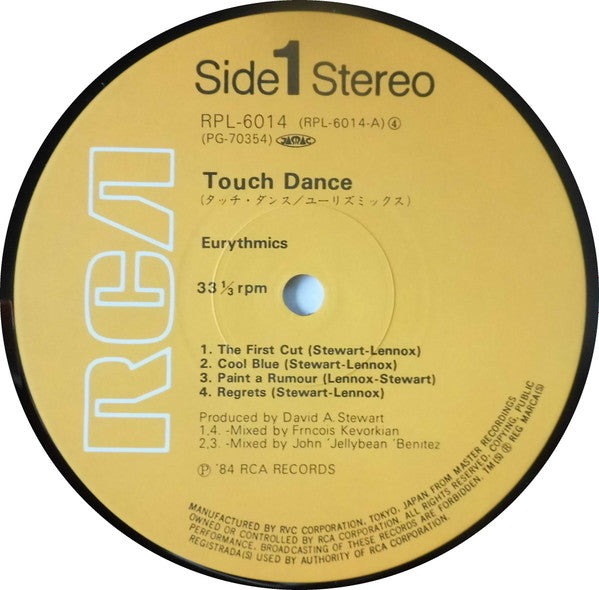Eurythmics - Touch Dance (Vinyl, LP, Album, Stereo) Very Good (VG) / Very Good (VG)