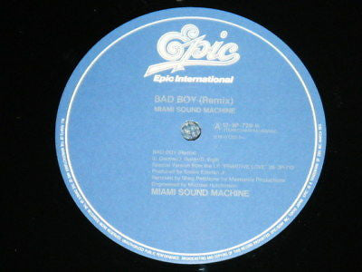 Miami Sound Machine - Bad Boy (Remix) (Vinyl, 12", 33 ⅓ RPM, Single...