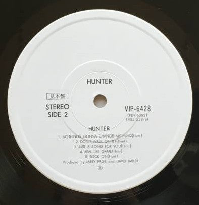 Hunter (4) - Hunter (Vinyl, LP, Album, Promo) Near Mint (NM or M-) / Very Good Plus (VG+)