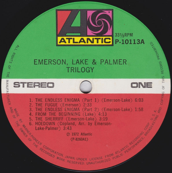 Emerson, Lake & Palmer - Trilogy (Vinyl, LP, Album, Reissue)