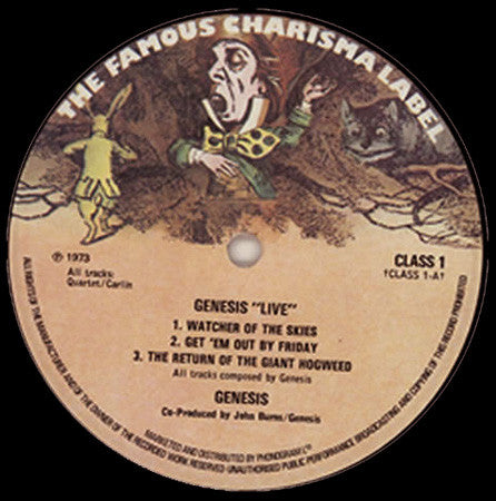 Genesis - Live (Vinyl, LP, Album, Reissue) Good Plus (G+) / Very Good (VG)