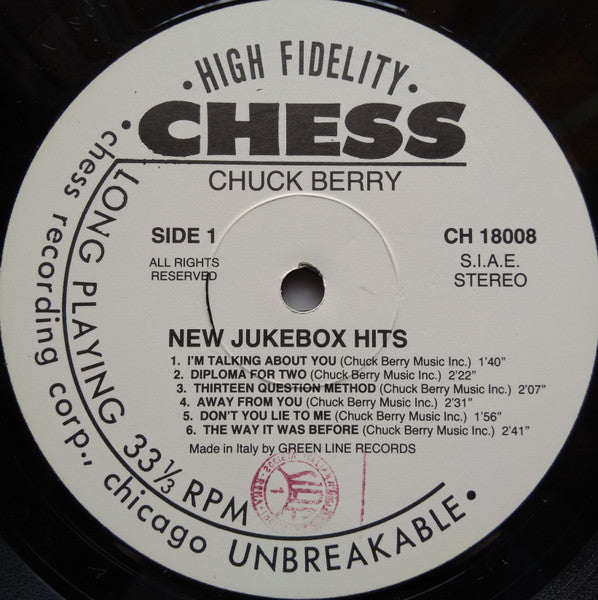 Chuck Berry - New Juke Box Hits (Vinyl, LP, Album, Reissue) Very Good Plus (VG+) / Good Plus (G+)