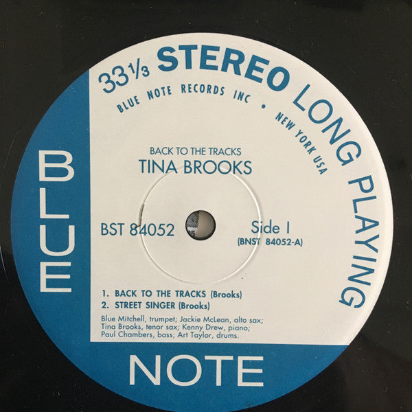 Tina Brooks - Back To The Tracks (Vinyl, LP, Album, Stereo, Reissue) Near Mint (NM or M-) / Very Good Plus (VG+)