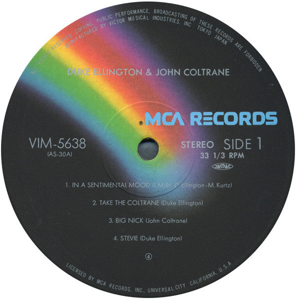 Duke Ellington - Duke Ellington & John Coltrane (Vinyl, LP, Album, Limited Edition, Reissue) Very Good Plus (VG+) / Good Plus (G+)