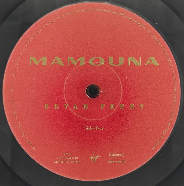 Bryan Ferry - Mamouna (Vinyl, LP, Album) Near Mint (NM or M-) / Near Mint (NM or M-)