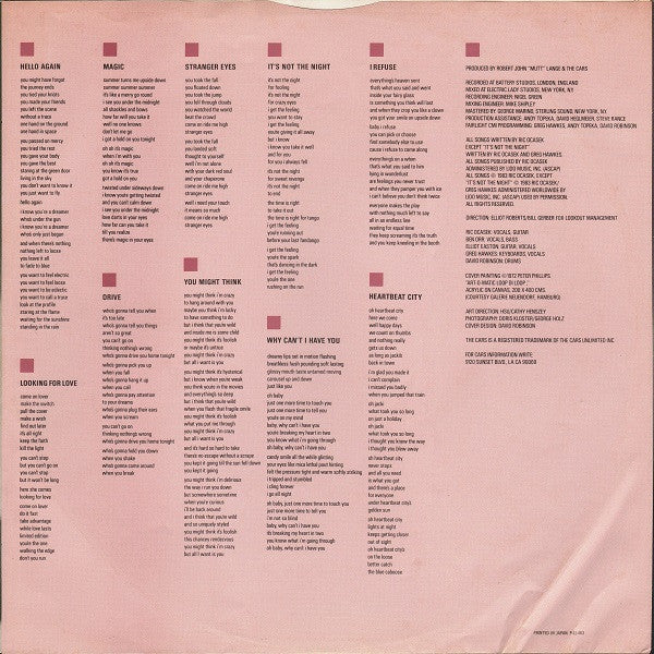 The Cars - Heartbeat City (Vinyl, LP, Album)