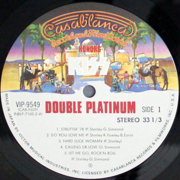 Kiss - Double Platinum (2xVinyl, LP, Compilation, Stereo) Near Mint (NM or M-) / Good Plus (G+)