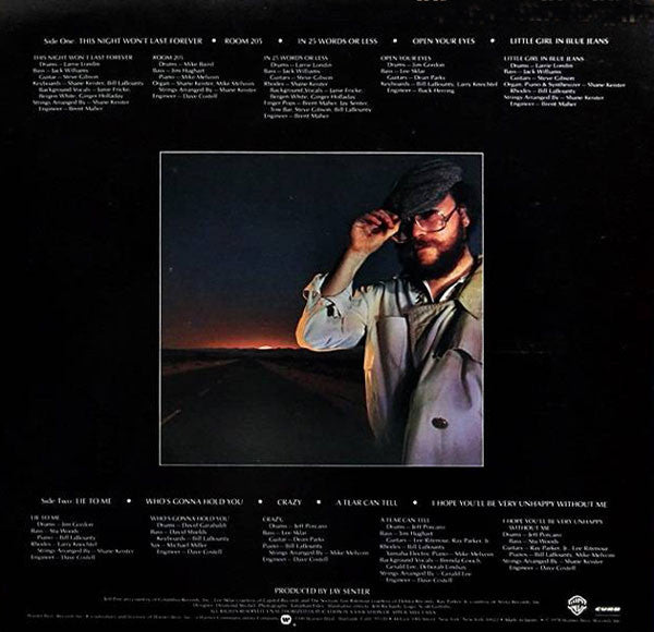 Bill LaBounty - This Night Won't Last Forever (Vinyl, LP, Album, Reissue) Very Good Plus (VG+) / Very Good (VG)