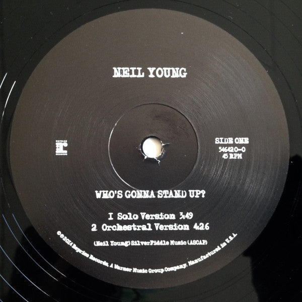 Neil Young - Who's Gonna Stand Up? (Vinyl, 12", 45 RPM) Mint (M) / Mint (M)