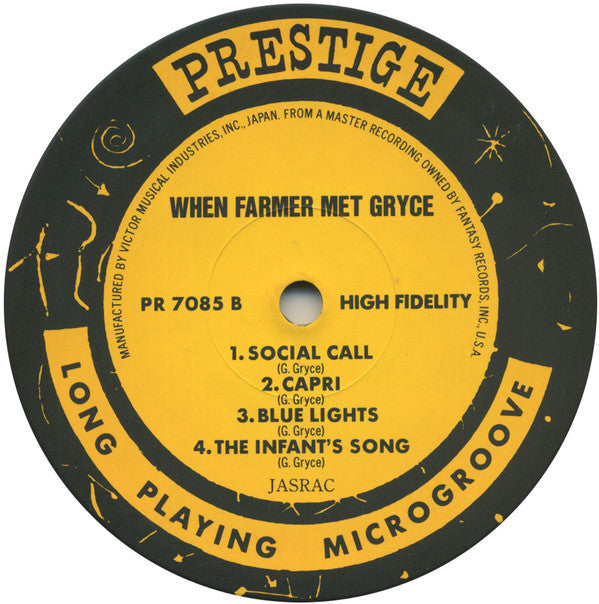 Art Farmer Quintet - When Farmer Met Gryce (Vinyl, LP, Album, Reissue, Mono) Very Good Plus (VG+) / Very Good Plus (VG+)