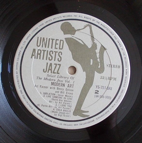 Art Farmer - Modern Art (Vinyl, LP, Album, Stereo) Very Good (VG) / Good Plus (G+)