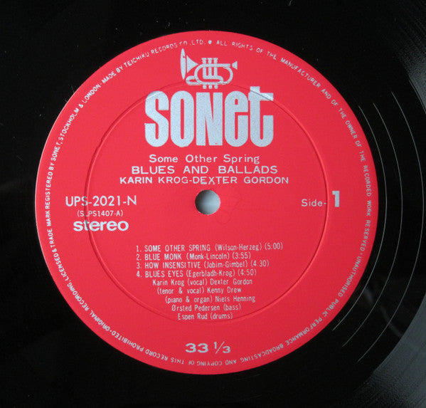 Karin Krog - Some Other Spring, Blues And Ballads (Vinyl, LP, Album) Very Good (VG) / Very Good (VG)