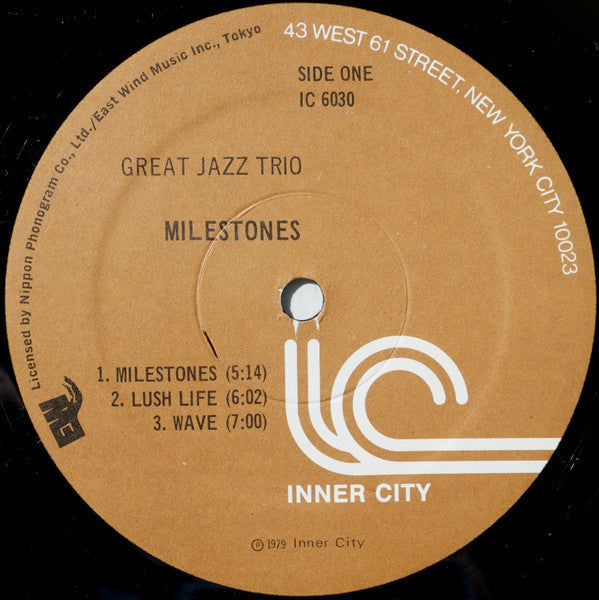 The Great Jazz Trio - Milestones (Vinyl, LP, Album, Reissue) Very Good (VG) / Good Plus (G+)