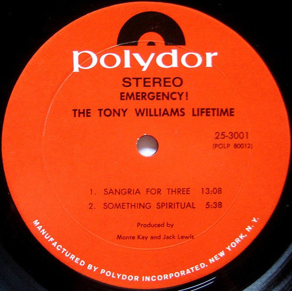 The Tony Williams Lifetime - Emergency! (2xVinyl, LP, Album) Very Good (VG) / Very Good (VG)