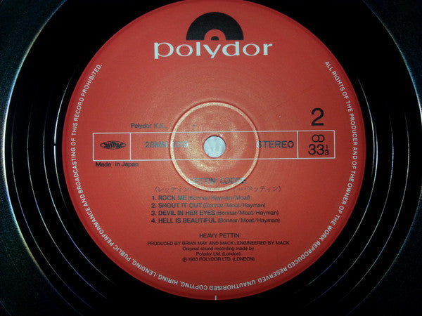 Heavy Pettin - Lettin Loose (Vinyl, LP, Album) Very Good (VG) / Very Good (VG)