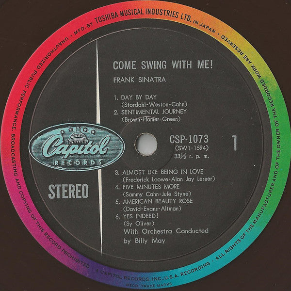 Frank Sinatra - Come Swing With Me! (Vinyl, LP, Album, Stereo) Good Plus (G+) / Very Good (VG)