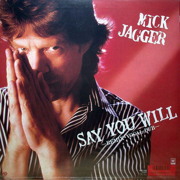 Mick Jagger - Throwaway / Say You Will (Vinyl, 12", Maxi-Single, Promo) Very Good Plus (VG+) / Fair (F)