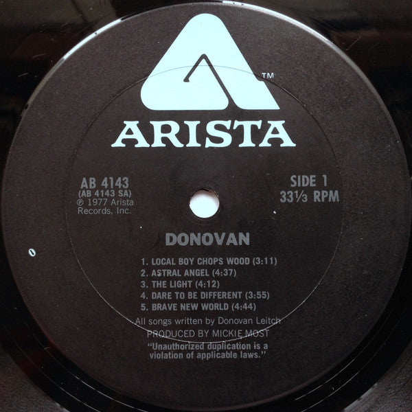 Donovan - Donovan (Vinyl, LP, Album) Very Good (VG) / Good Plus (G+)
