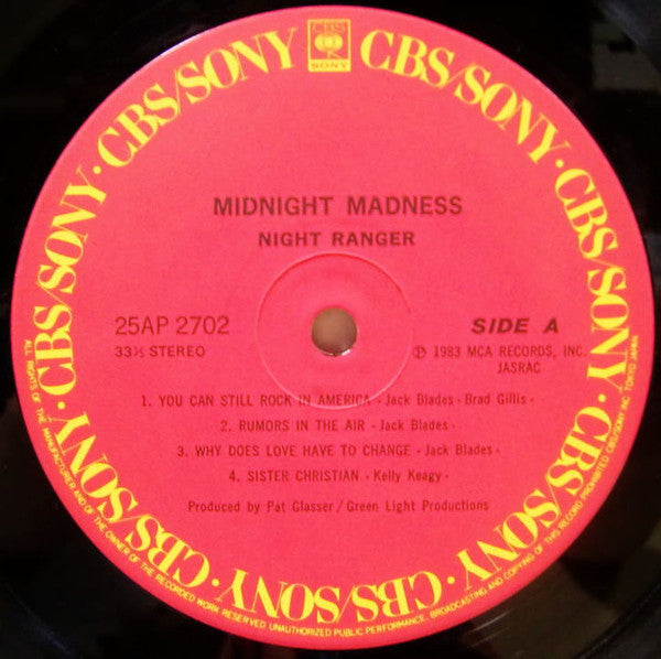 Night Ranger - Midnight Madness (Vinyl, LP, Album, Limited Edition,...