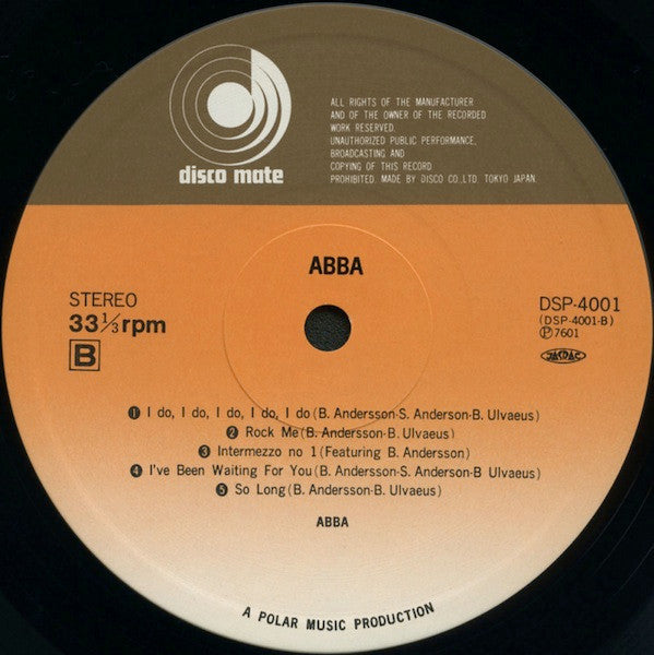 ABBA - ABBA (Vinyl, LP, Album) Very Good Plus (VG+) / Very Good Plus (VG+)