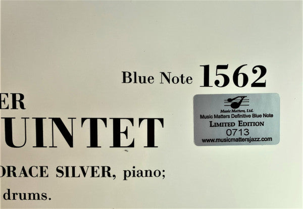 The Horace Silver Quintet - The Stylings Of Silver (2xVinyl, LP, 45 RPM, Album, Limited Edition, Numbered, Reissue, Mono) Very Good Plus (VG+) / Near Mint (NM or M-)