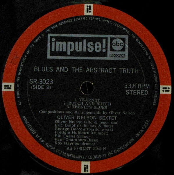 Bill Evans - The Blues And The Abstract Truth (Vinyl, LP, Album, Re...