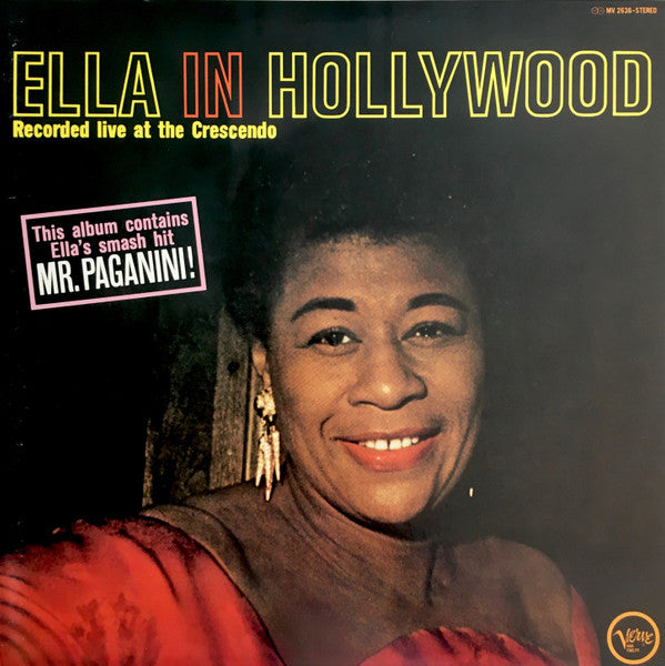 Ella Fitzgerald - Ella In Hollywood (Vinyl, LP, Album, Reissue, Stereo) Very Good Plus (VG+) / Very Good Plus (VG+)