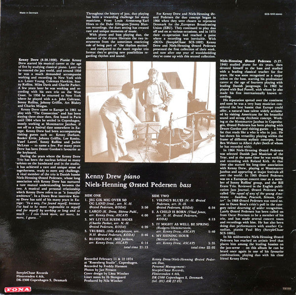 Kenny Drew - Duo 2 (Vinyl, LP, Album, Reissue, Stereo) Very Good Plus (VG+) / Very Good (VG)