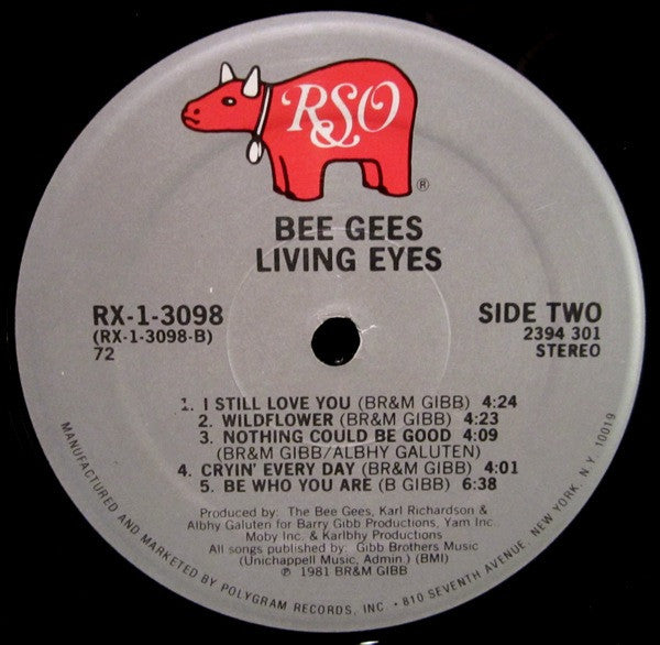 Bee Gees - Living Eyes (Vinyl, LP, Album) Very Good Plus (VG+) / Very Good Plus (VG+)