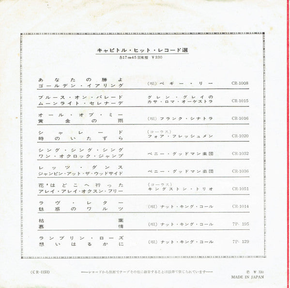 The Beach Boys - リトル・ホンダ = Little Honda (Vinyl, 7", 45 RPM, Single, Mono) Good Plus (G+) / Good Plus (G+)