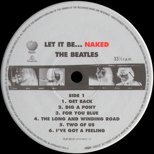 The Beatles - Let It Be... Naked (Vinyl, Vinyl, LP, Album, Stereo, 7", 33 ⅓ RPM, Mixed, Mono) Very Good Plus (VG+) / Near Mint (NM or M-)